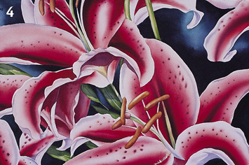 355x236 Painting Flowers With Watercolor, Masking, Birgit O'Connor - Stargazer Lily Painting