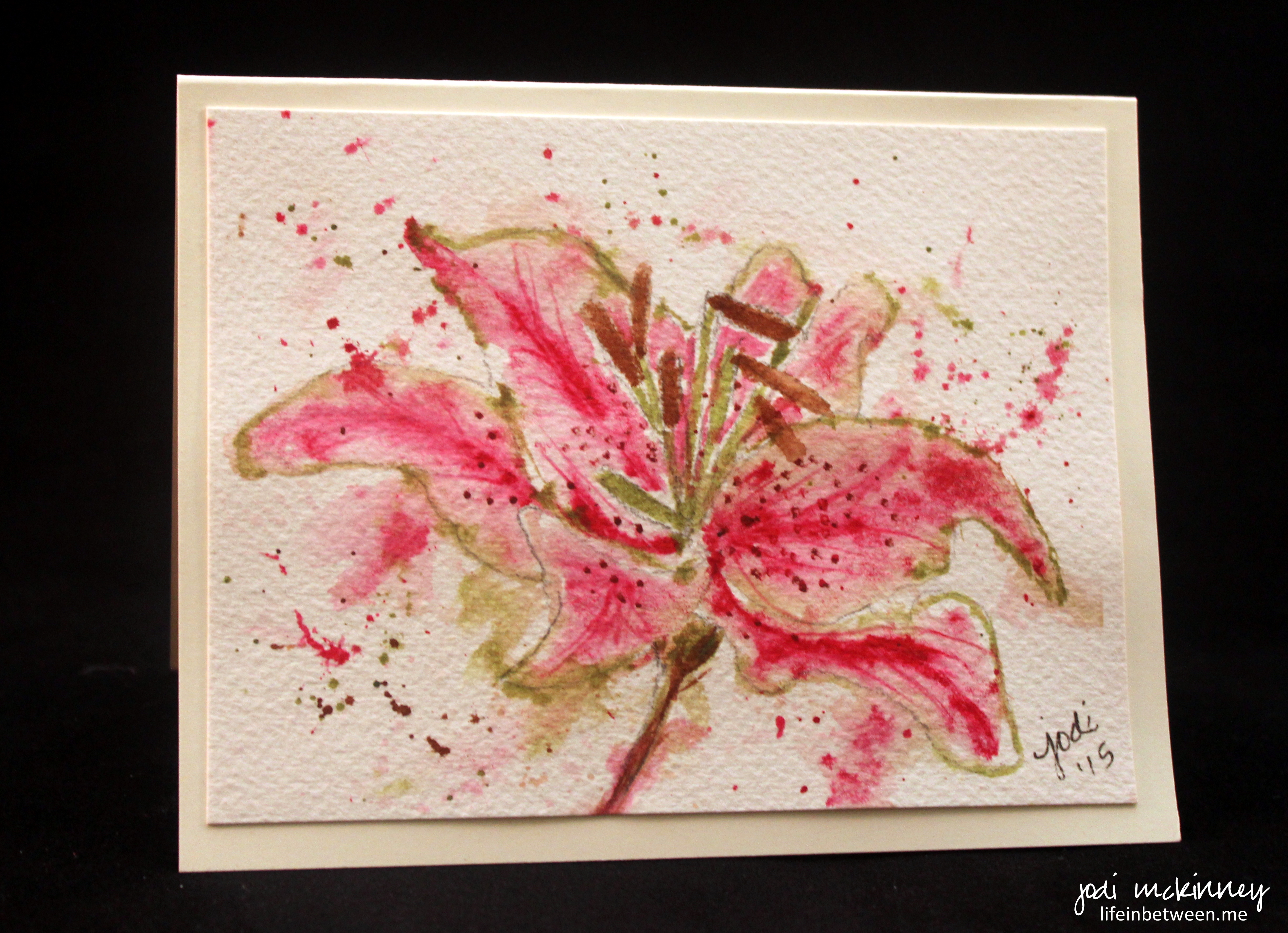3937x2851 June 2015 The Creative Life In Between - Stargazer Lily Painting