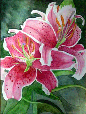 300x398 Stargazer Lillie - Stargazer Painting