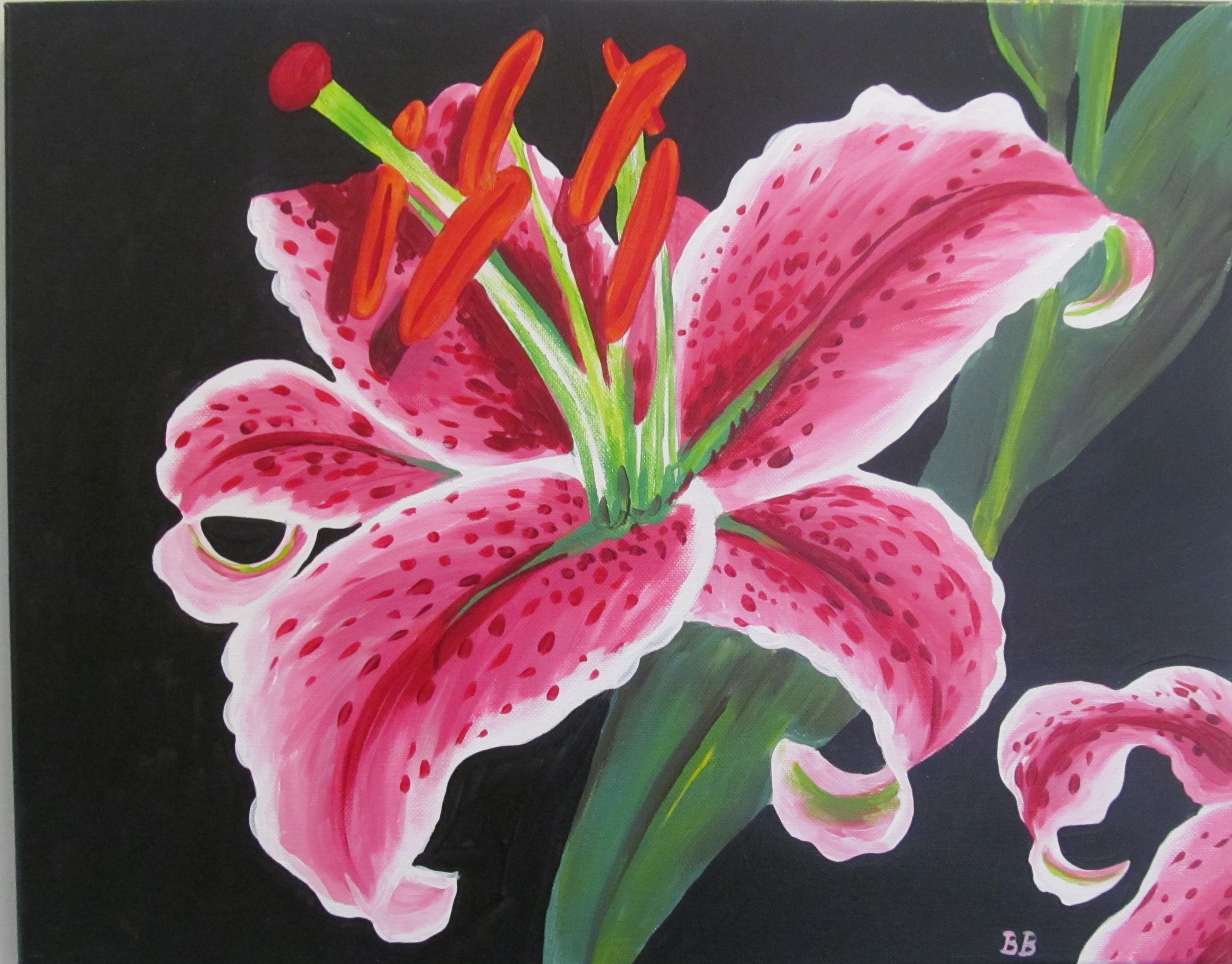 2213x1733 Stargazer Lily Visarts - Stargazer Painting