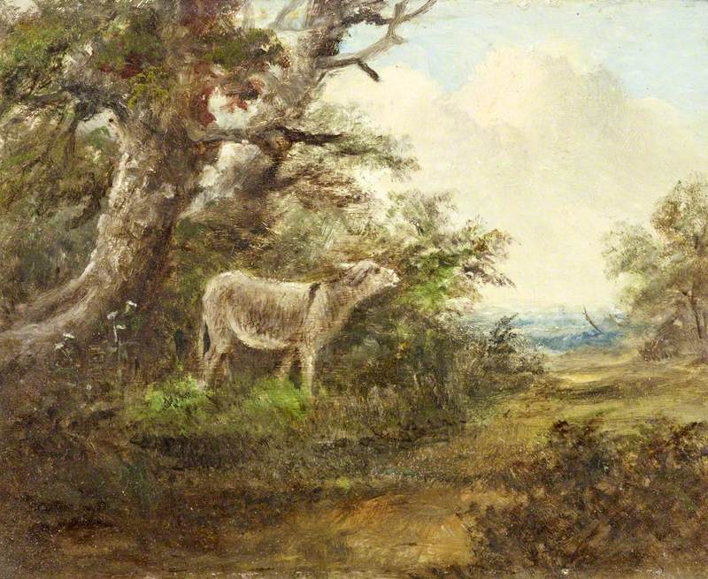 800x655 A Donkey In A Wood Painting James Stark Oil Paintings - Stark Painting