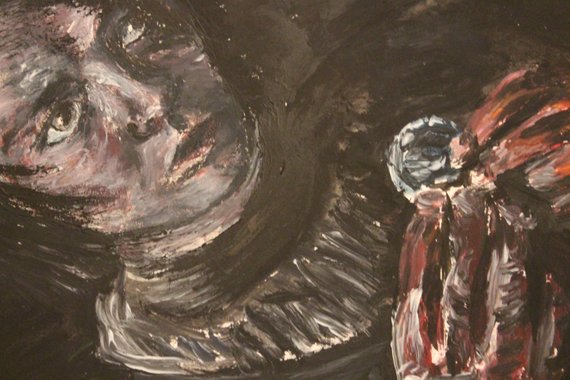 570x380 Large Game Of Thrones Arya Stark Painting Expressive Fan Art - Stark Painting