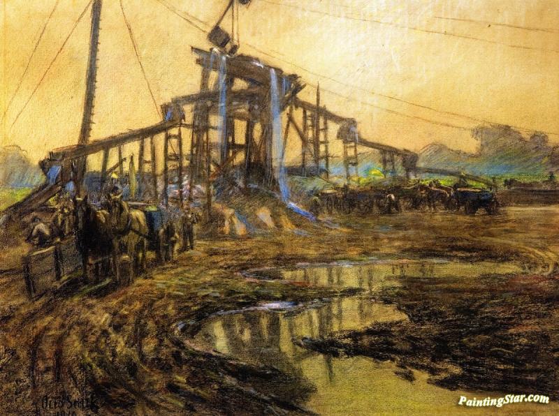 800x596 The Gravel Screen Artwork By Otto Stark Oil Painting Amp Art Prints - Stark Painting