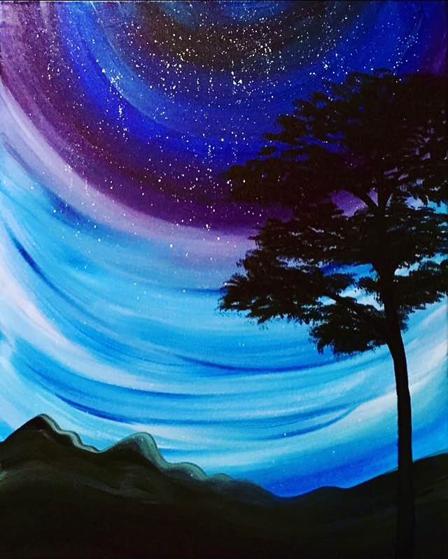 640x799 84 Diner June 8 Paint Nite Event - Starlight Painting
