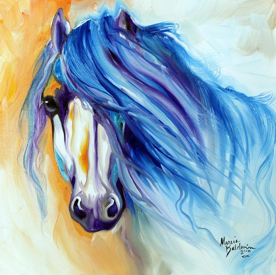 900x896 Starlight Mane Painting By Marcia Baldwin - Starlight Painting