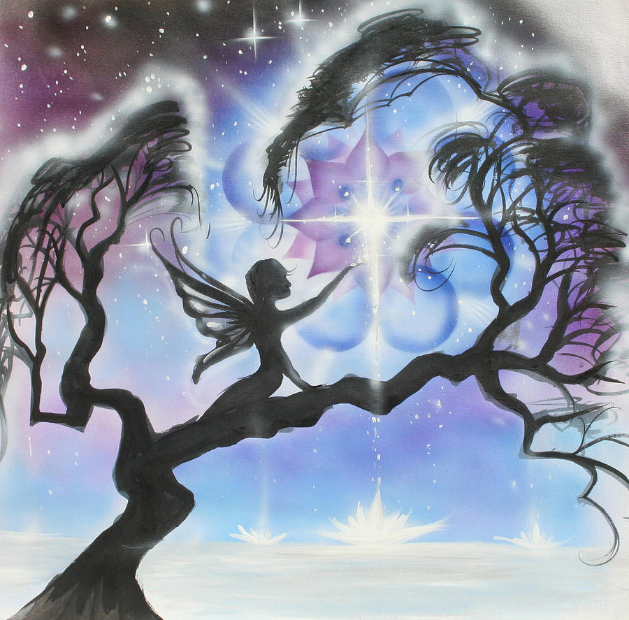 900x887 Starlight Painting By Elizabeth Zaikowski - Starlight Painting