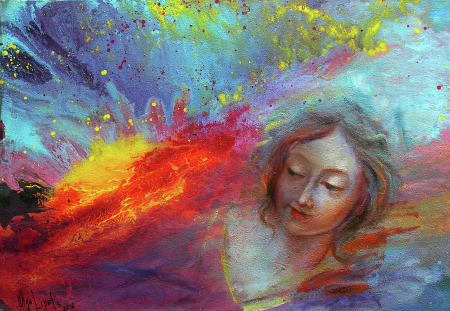 900x622 Starlight Painting By Olga Lipats - Starlight Painting