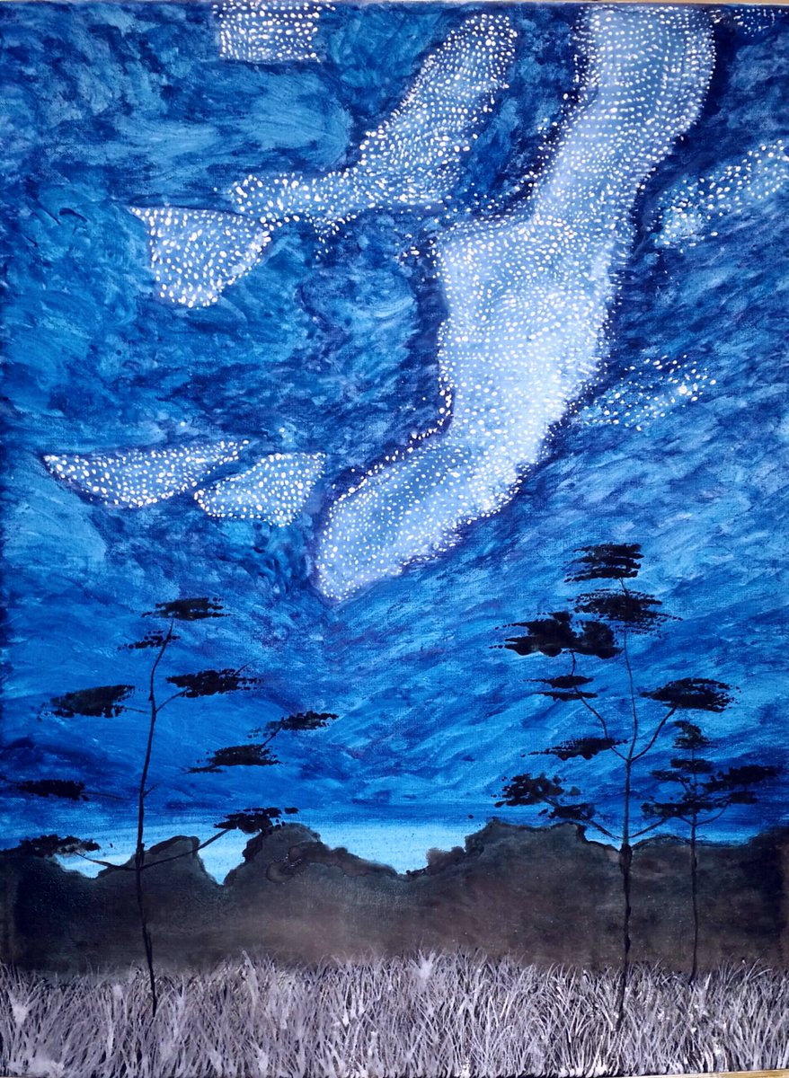 878x1200 Dillon Garcia On Twitter Advanced Painting 2018 Project - Starlight Painting