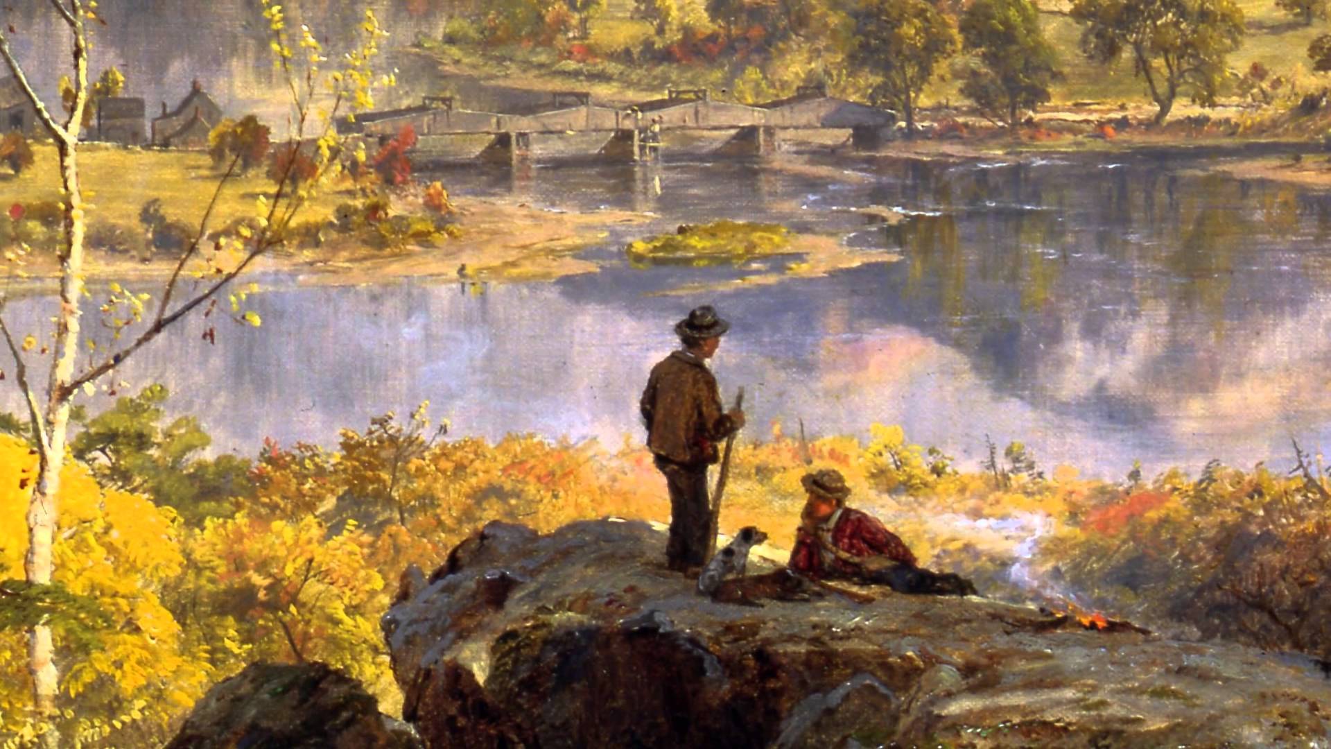 1920x1080 Starrucca Viaduct, Pennsylvania By Jasper Francis Cropsey - Starrucca Viaduct Painting