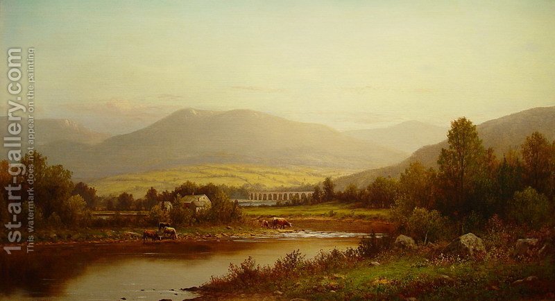 800x434 Starrucca Viaduct Charles Wilson Knapp Reproduction 1st Art Gallery - Starrucca Viaduct Painting