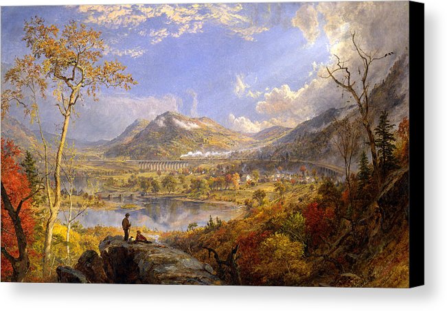 651x453 Starrucca Viaduct. Pennsylvania Canvas Print Canvas Art By - Starrucca Viaduct Painting