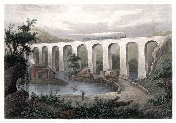 709x499 The Starrucca Viaduct - Starrucca Viaduct Painting