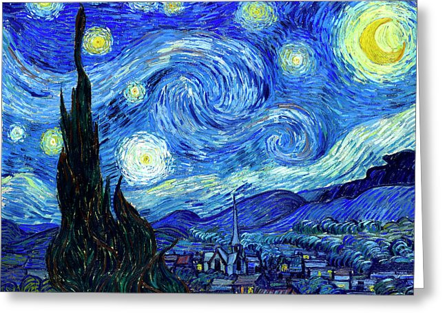 646x470 Van Gogh Starry Night Painting By Vincent Van Gogh - Starry Night Painting