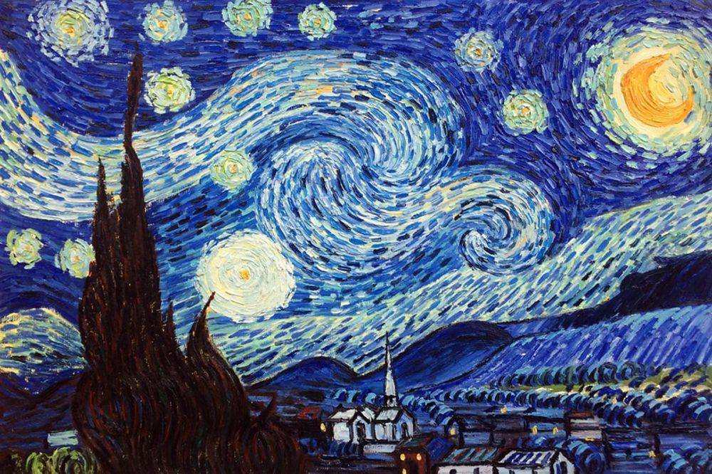 1000x666 Vincent Van Gogh, Starry Night - Starry Night Painting