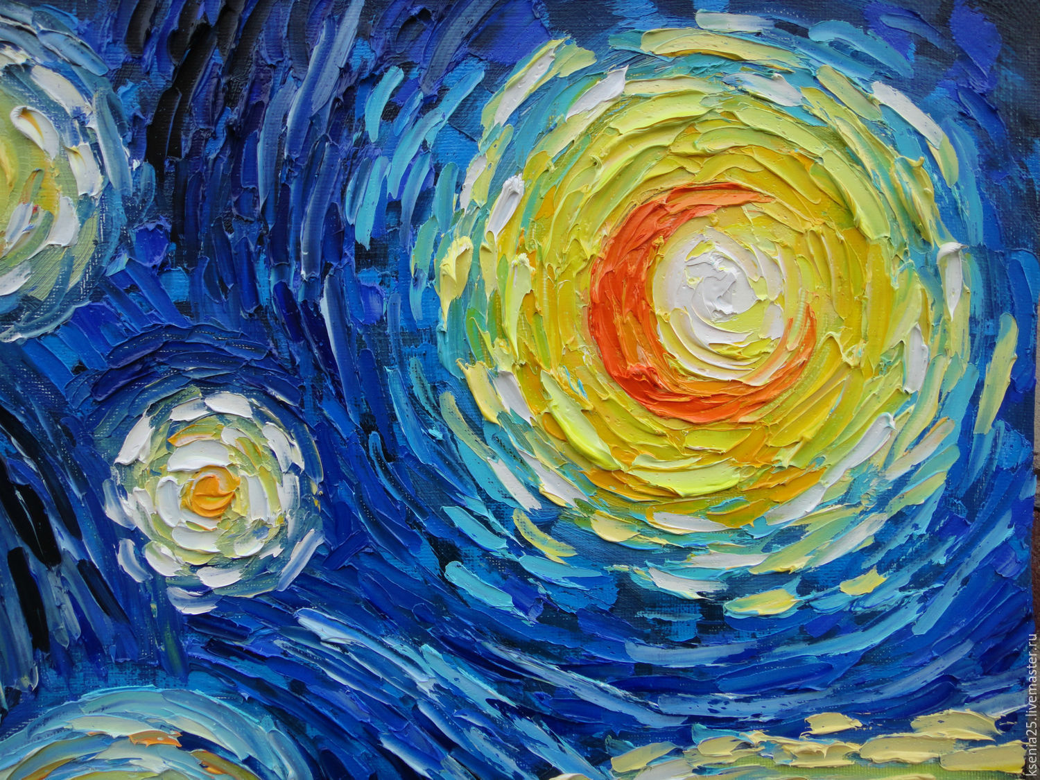 1500x1125 Oil Painting With Motives Of Vincent Van Gogh Starry Night Shop - Starry Night Painting