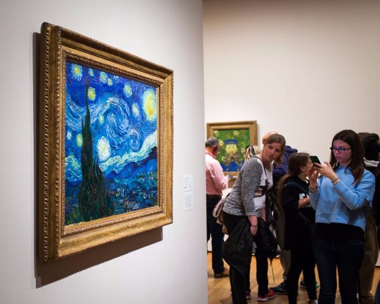 550x440 The Starry Night - Starry Night Painting Location