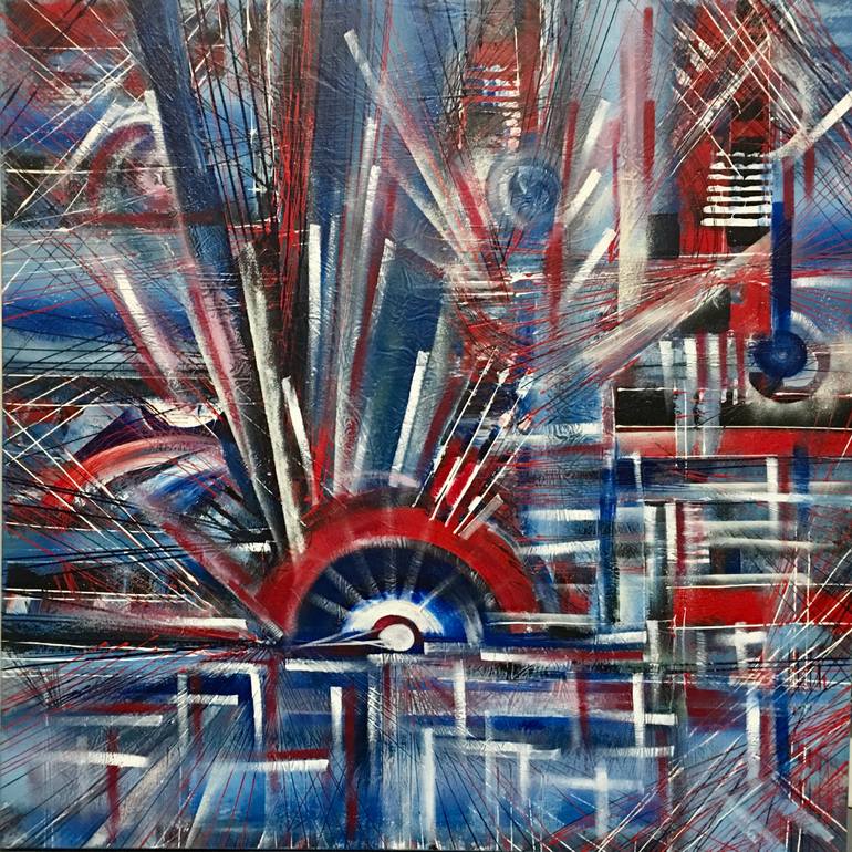 770x770 Saatchi Art Stars And Stripes Painting By Khrystyna Kozyuk - Stars And Stripes Painting