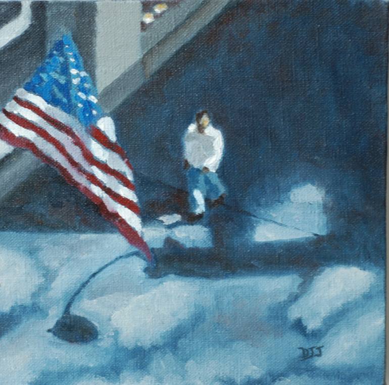 770x763 Saatchi Art Stars And Stripes Painting By David Johnson - Stars And Stripes Painting