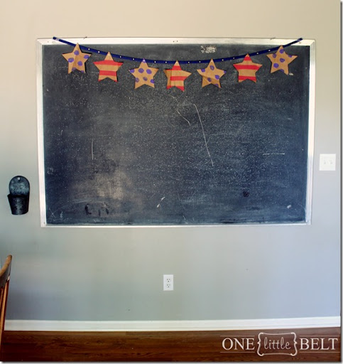 483x512 Stars And Stripes Patriotic Banner Easy Kid Craft - Stars And Stripes Painting