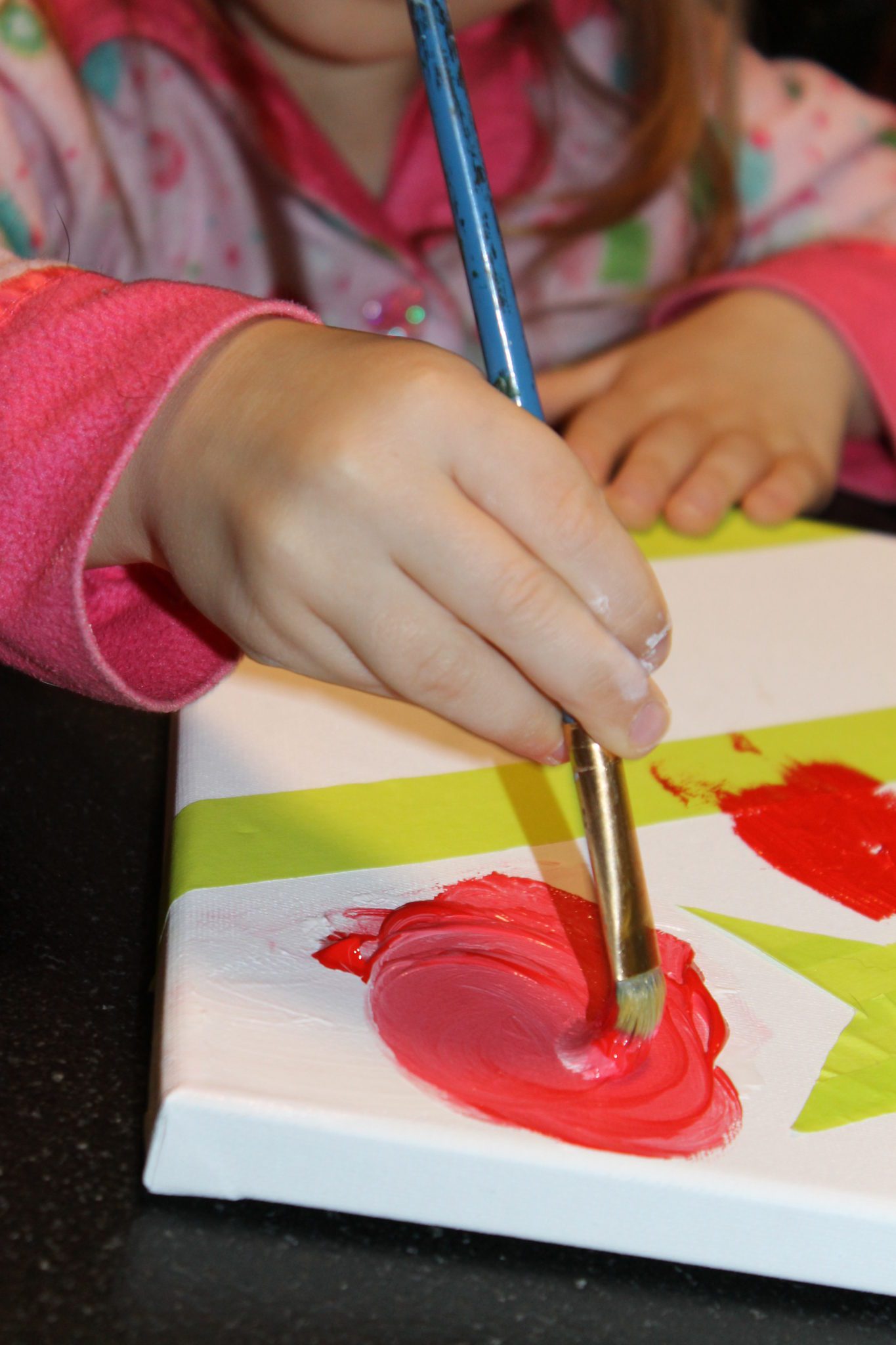 1365x2048 Tape Resist Stars Amp Stripes Canvas Art The Ed Parent - Stars And Stripes Painting