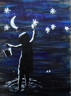 278x378 Painting The Stars Stairway Healing Arts Center - Stars Painting