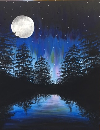 324x422 Pinetrees 10.28 - Stars Painting