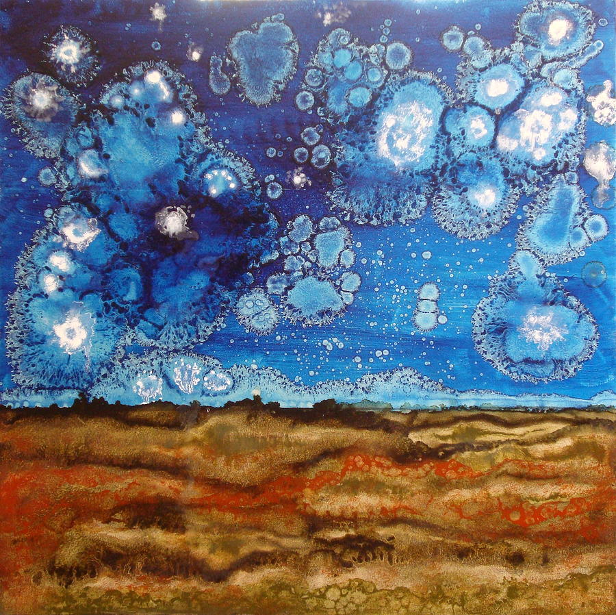 900x898 Stars Becoming Painting By Teresa Carter - Stars Painting