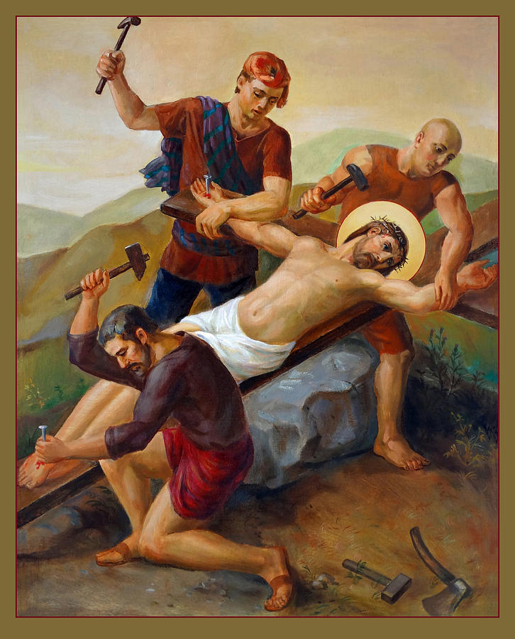 726x900 Via Dolorosa - Stations Of The Cross Painting