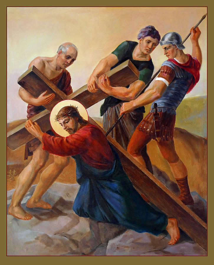726x900 Via Dolorosa - Stations Of The Cross Painting