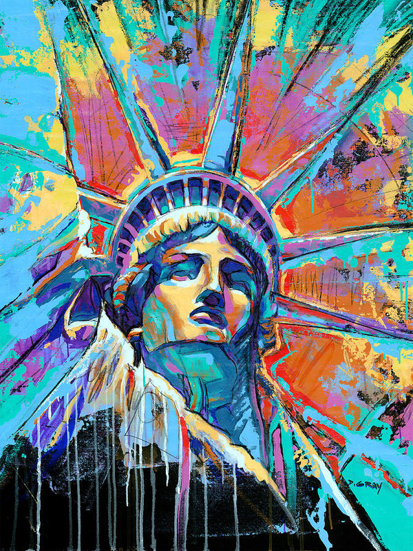 600x800 Statue Of Liberty Paintings Fine Art America - Statue Of Liberty Painting
