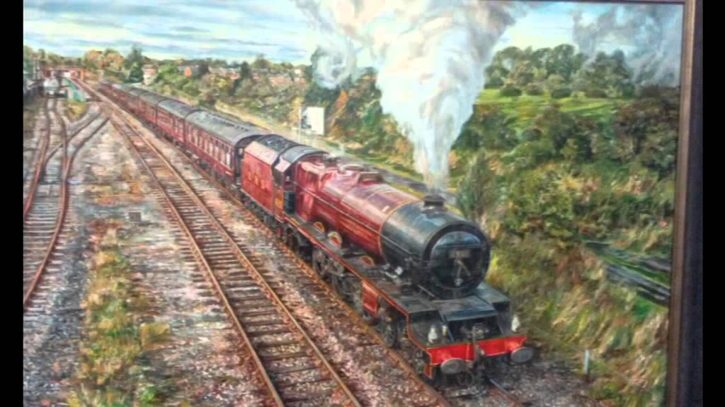 1024x576 Steam Locomotive Paintings From The National Railway Museum - Steam Locomotive Painting