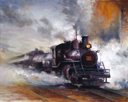 Steam Train Painting at PaintingValley.com | Explore collection of ...