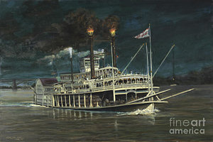 300x200 Steamboat Paintings Fine Art America - Steamboat Painting