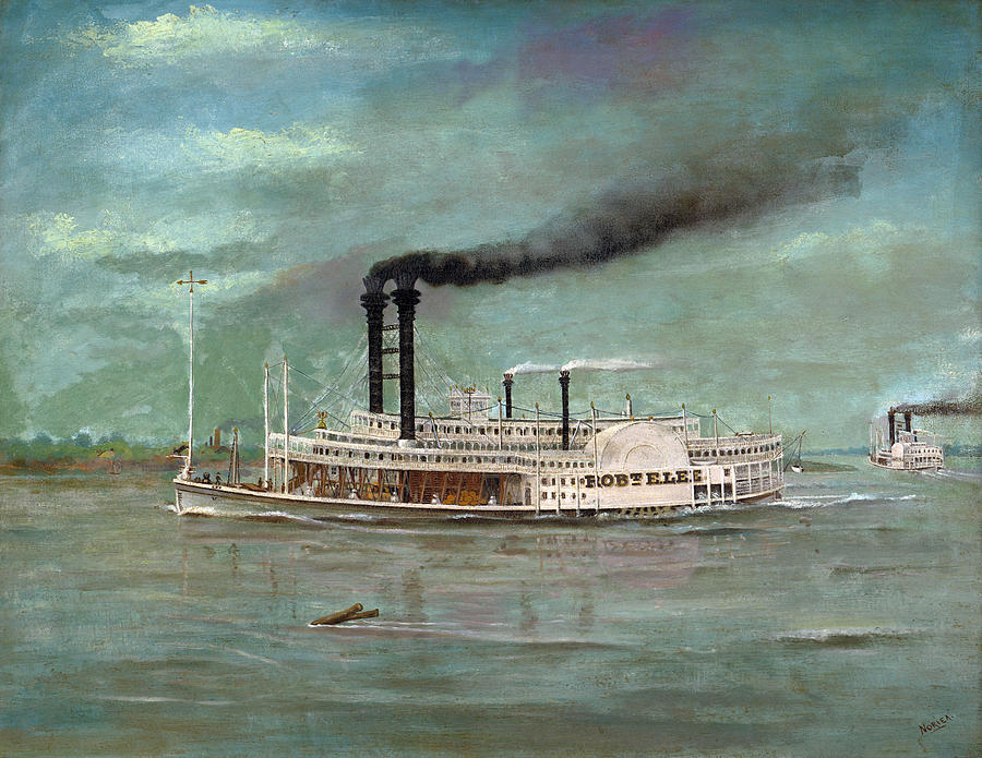 Steamboat Painting at PaintingValley.com | Explore collection of ...