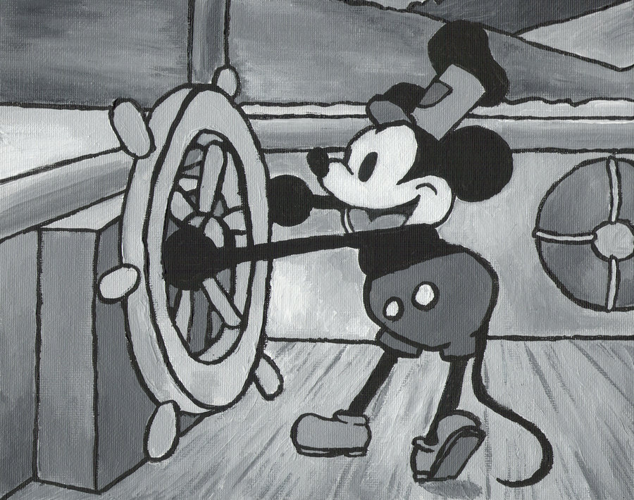 Steamboat Willie Painting At Explore Collection Of