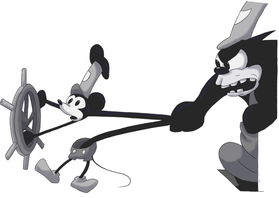 900x639 Steamboat Willie By Theblack Kat - Steamboat Willie Painting