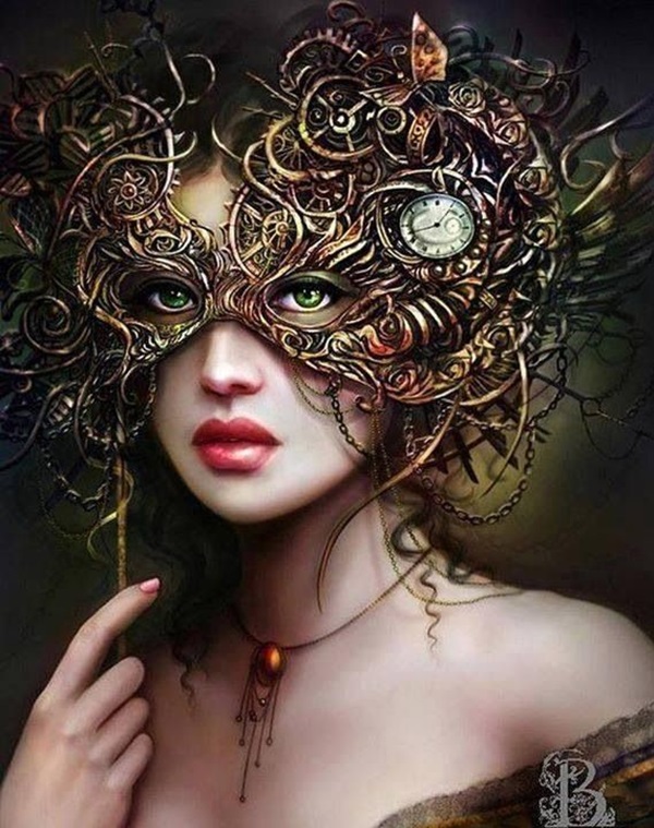 600x759 35 Cool Steam Punk Art Ideas Which Will Blow Your Mind - Steampunk Girl Painting