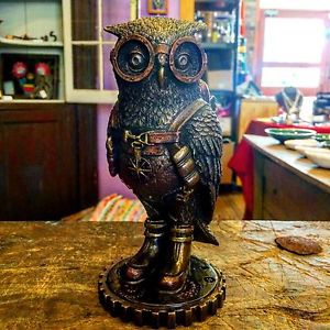 300x300 Owl Sculpture Ebay - Steampunk Owl Painting