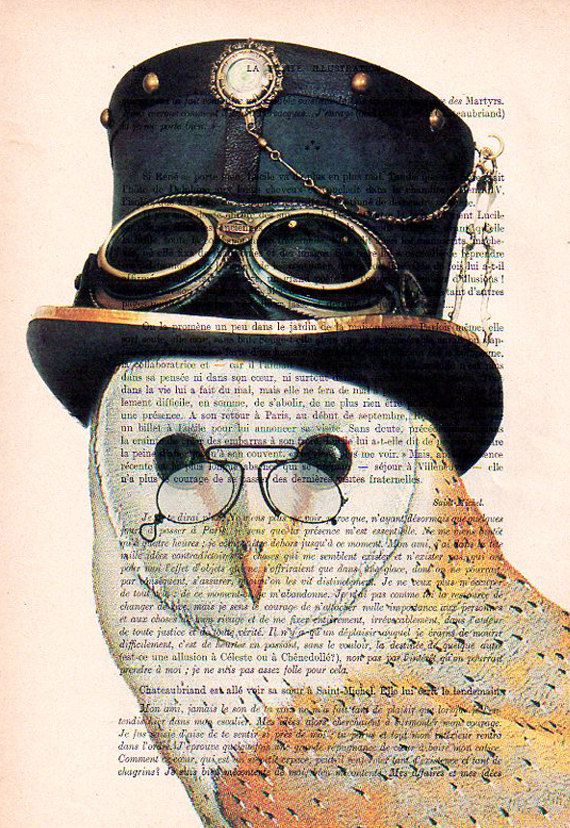 570x828 Steampunk Owl Art Print Art Giclee Print Acrylic Painting - Steampunk Owl Painting