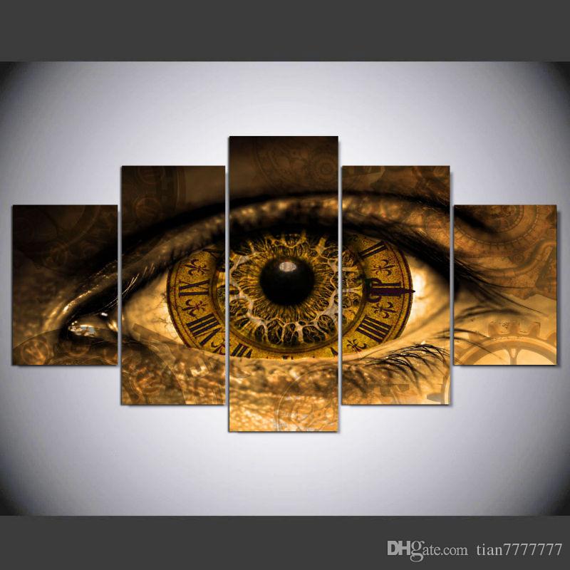 800x800 2018 New Modern Steampunk Art Abstract Eye Painting For Living - Steampunk Painting