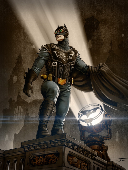 525x700 Dark Knight Awesome Steampunk Painting Art Huge Giant Print Poster - Steampunk Painting