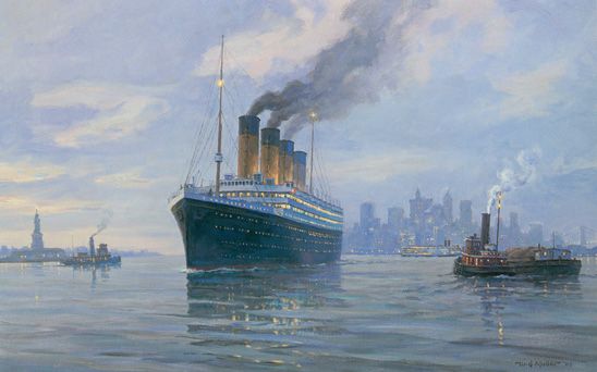 548x342 Olympic Lr Paintings Of Steamships Amp Motor Vessels - Steamship Painting
