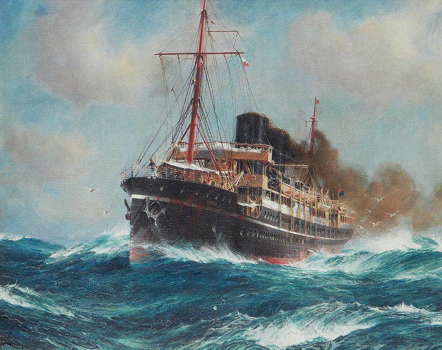 Steamship Paintings Search Result At PaintingValley Com   Steamship Painting 30 