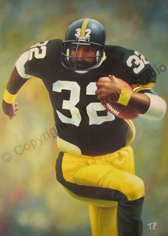 550x771 Franco Harris Pittsburgh Steelers - Steelers Painting