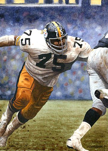 359x500 Joe Greene, Pittsburgh Steelers. Painting By G.t. Johnson Ii - Steelers Painting