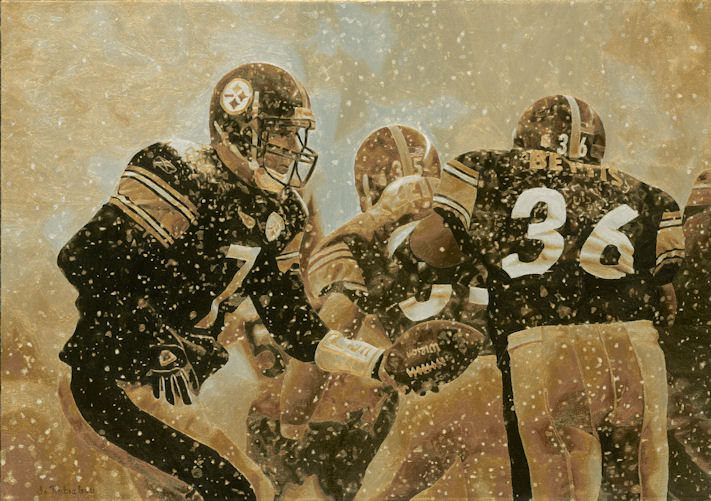 711x501 Pittsburgh Steelers Painting By Artist Jason Robichau - Steelers Painting