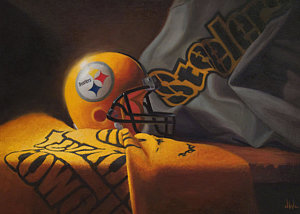 300x214 Pittsburgh Steelers Paintings Fine Art America - Steelers Painting
