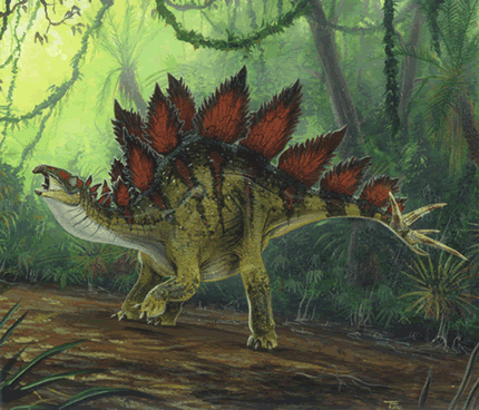 430x368 Todd Marshall - Stegosaurus Painting