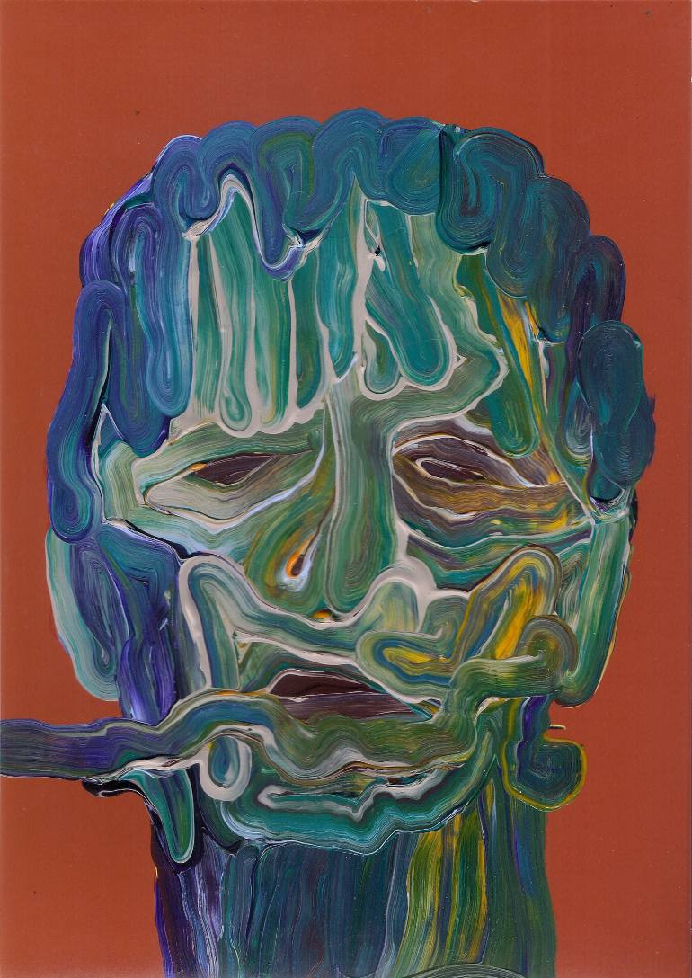 770x1088 Saatchi Art Franken Stein Painting By Peerawayt Krasaesom - Stein Painting