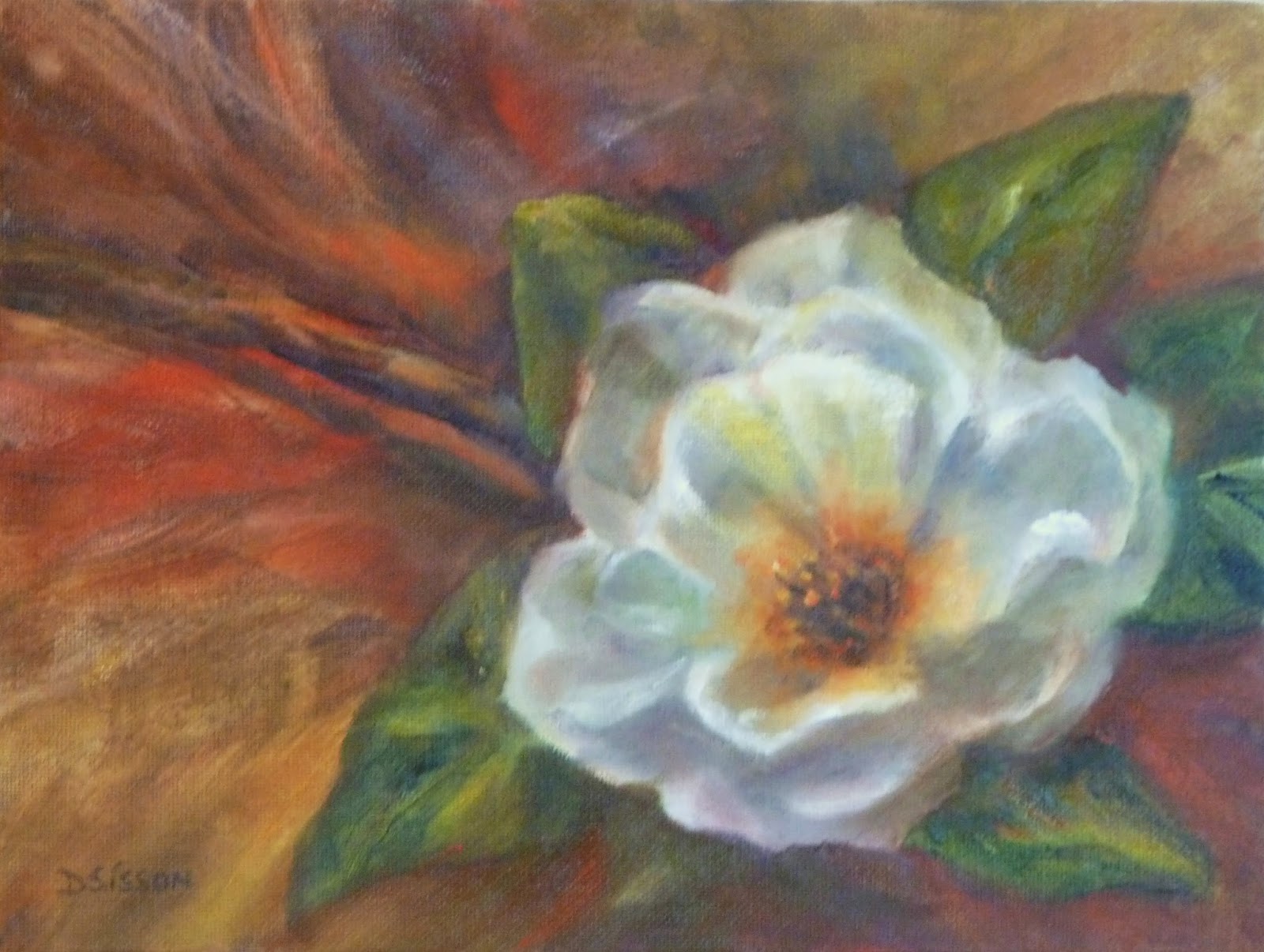 1600x1206 Daily Painting Projects Single Magnolia Stem Oil Landscape - Stem Painting